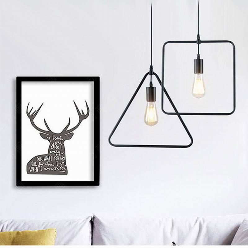Kenjovik | Geometrische Draadframe Silhouet Stalen Hanglamp