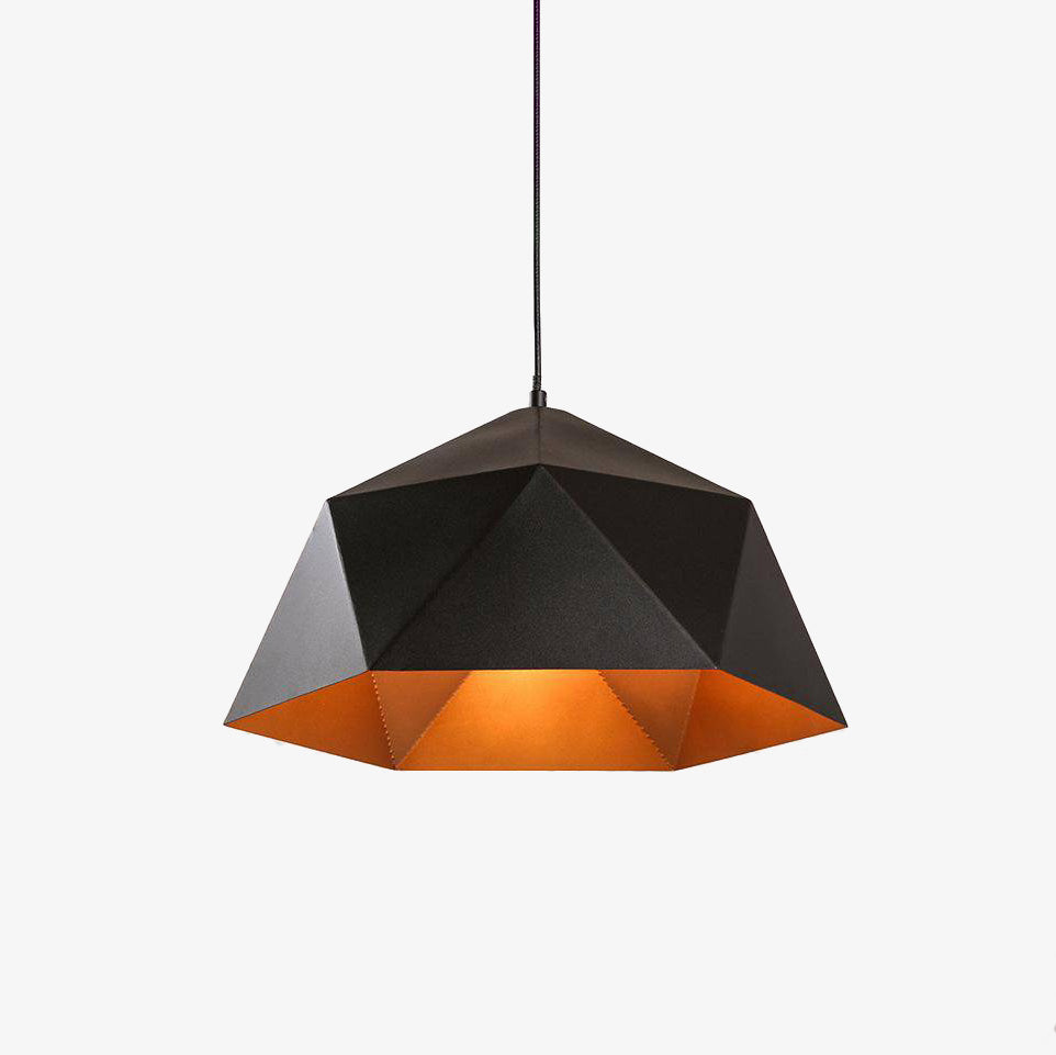 Veldoran | Geribbelde Geometrische Kegel Industriële Metalen Hanglamp