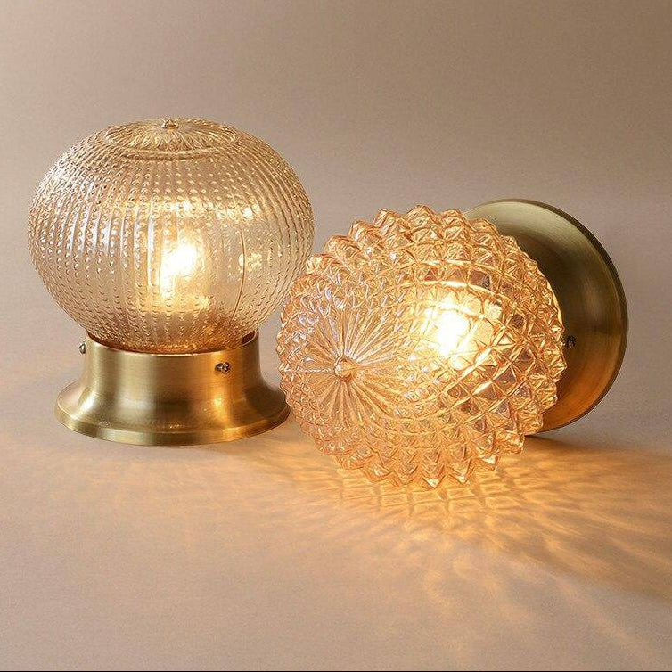 Belthrin | Amberglas Ronde Profiel Opbouw Plafondlamp