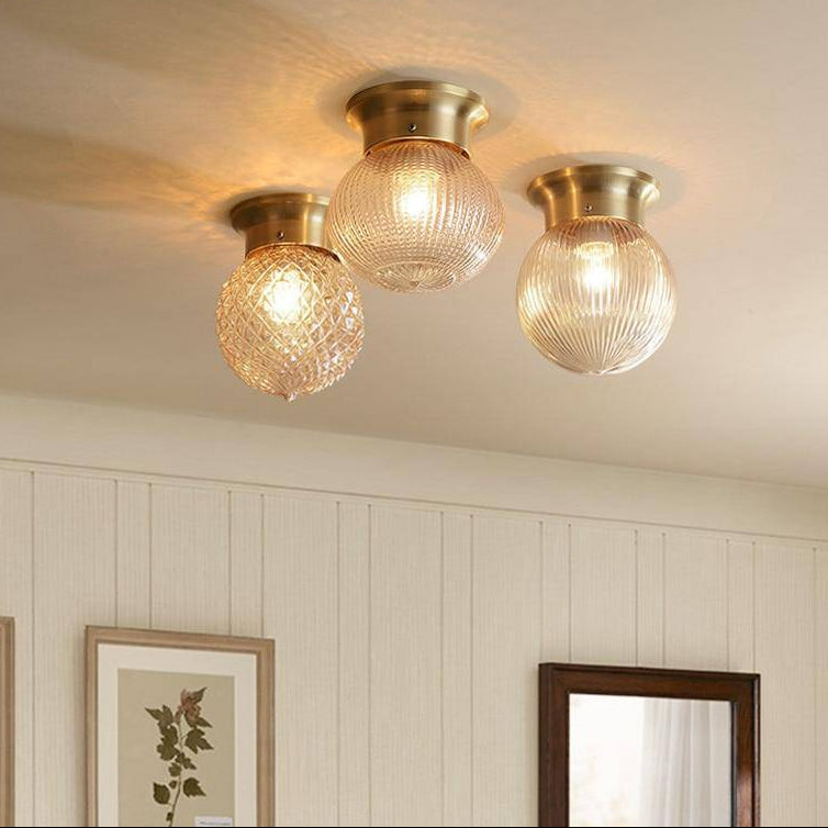 Belthrin | Amberglas Ronde Profiel Opbouw Plafondlamp