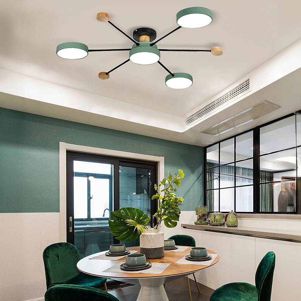 Sylve | Nordic Stijl Ronde Platte Paneel Plafondlamp