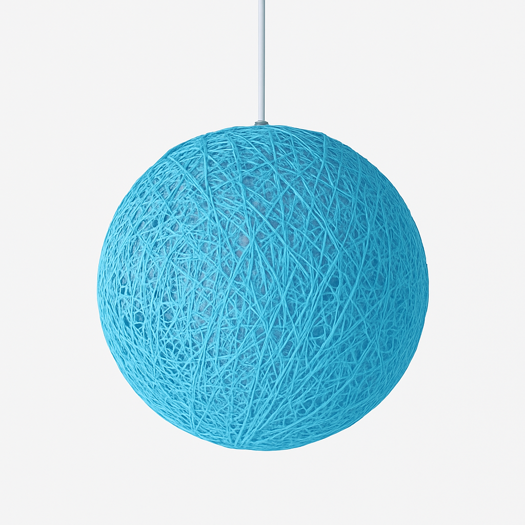 Verithon | Elegante Rieten Papieren Cocooning Bol Hanglamp