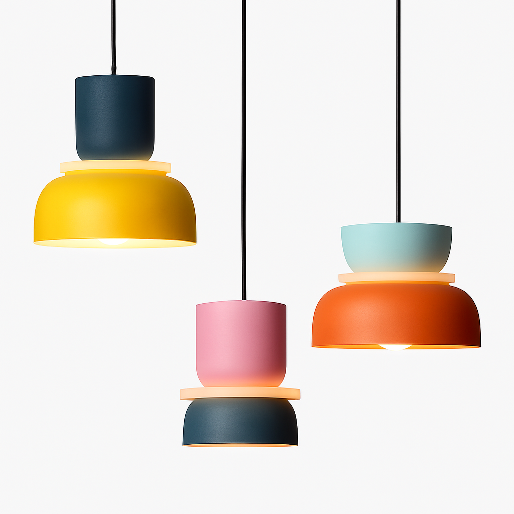 Velryth | Moderne Noordse Geometrische Metalen Hanglamp