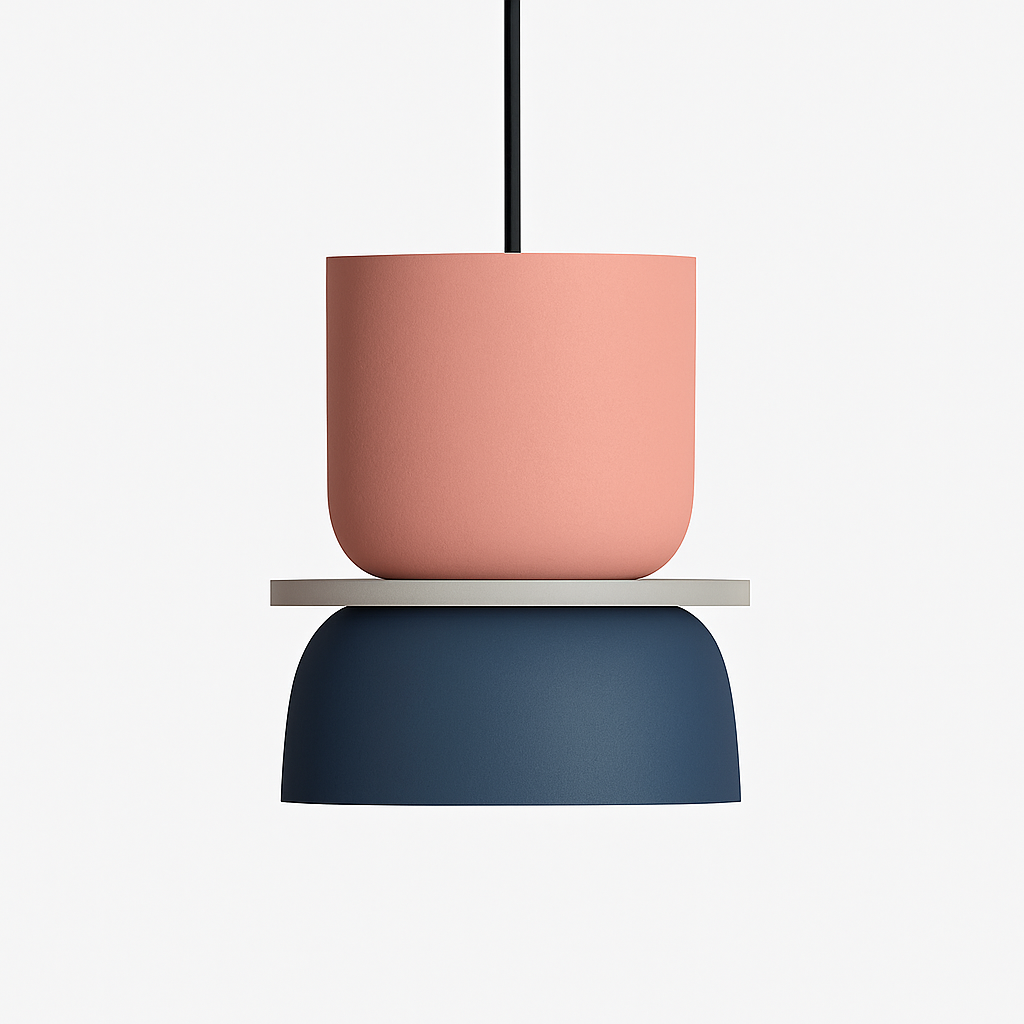 Velryth | Moderne Noordse Geometrische Metalen Hanglamp