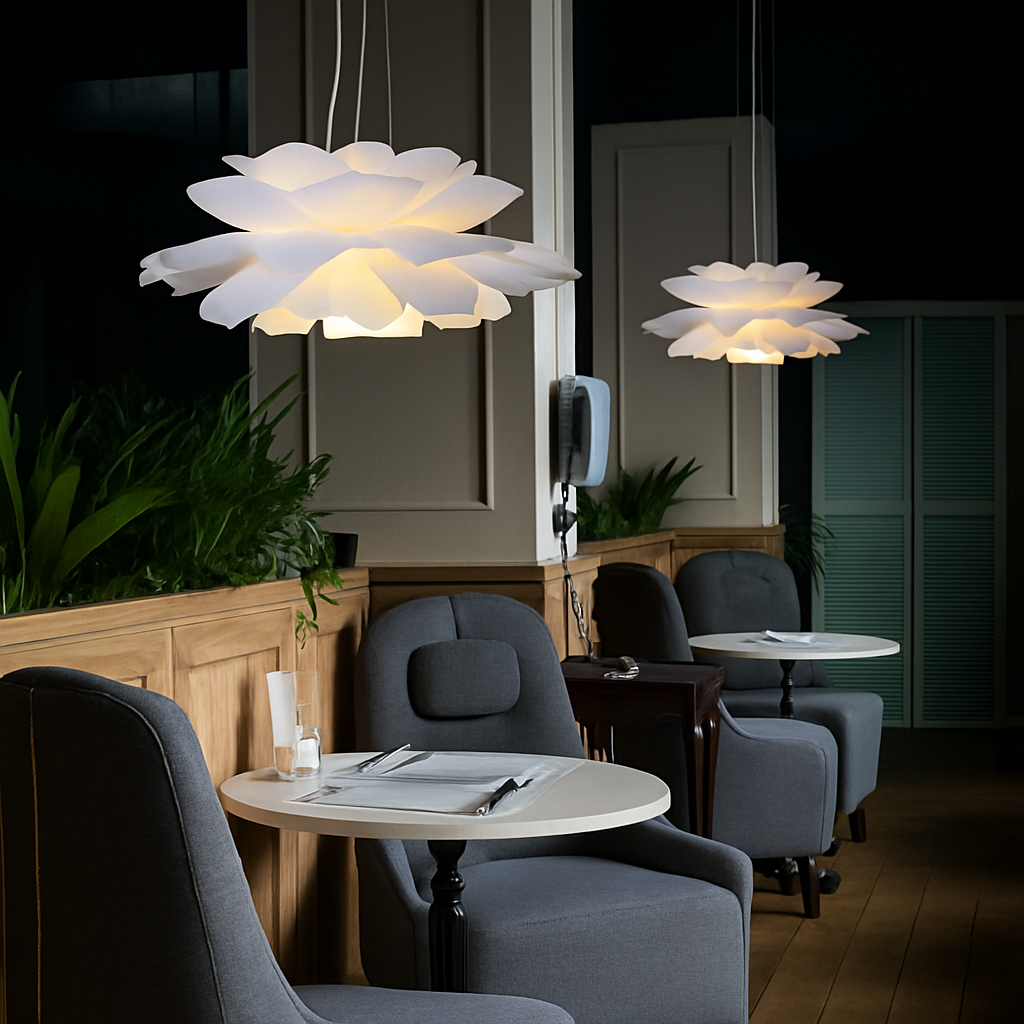 Belvondo | Minimalistische bloemvorm gelaagde hanglamp