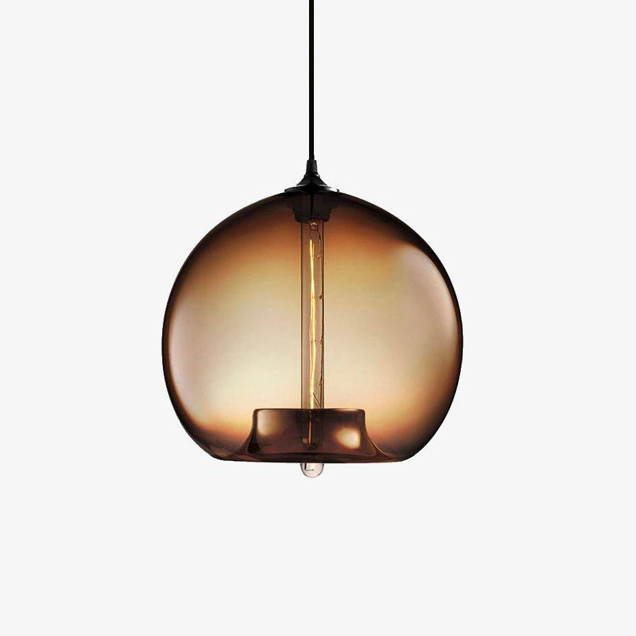 Belmounda | Moderne Sferische Getinte Glazen Bol Hanglamp