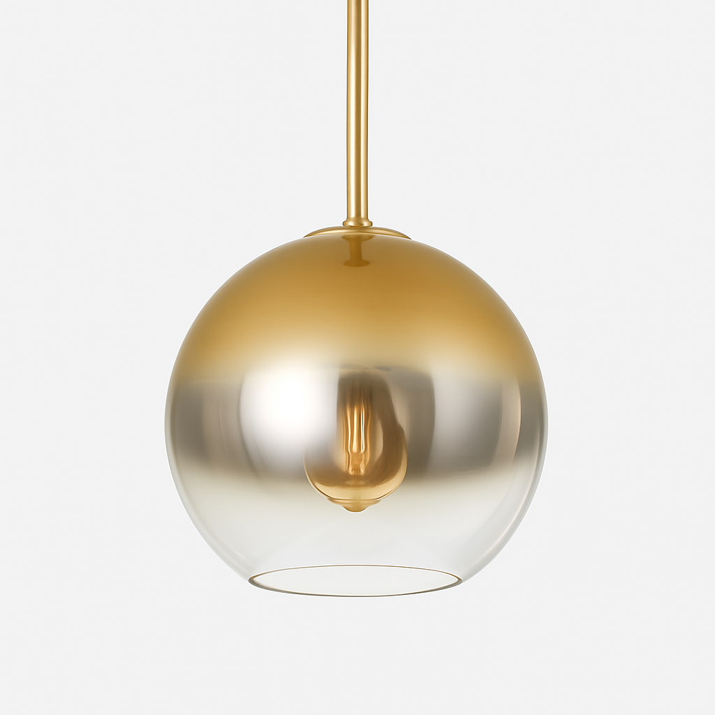 Velarys| Moderne Amberglas Bol Hanglamparmatuur