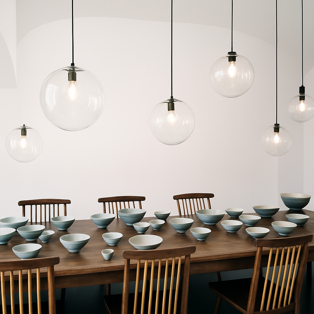 Virellian | Moderne Glazen Bol LED Hanglamp Bol