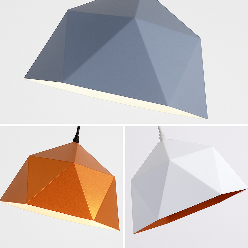 Verovei| Moderne Geometrische Diamanten Kooi Metalen Hanglamp