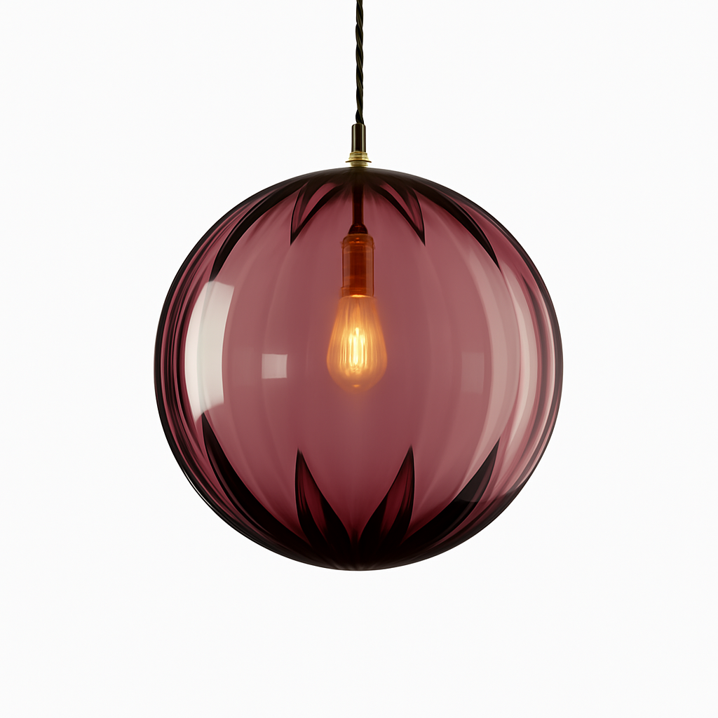 Valdory | Moderne Getinte Glazen Bol Hanglamp