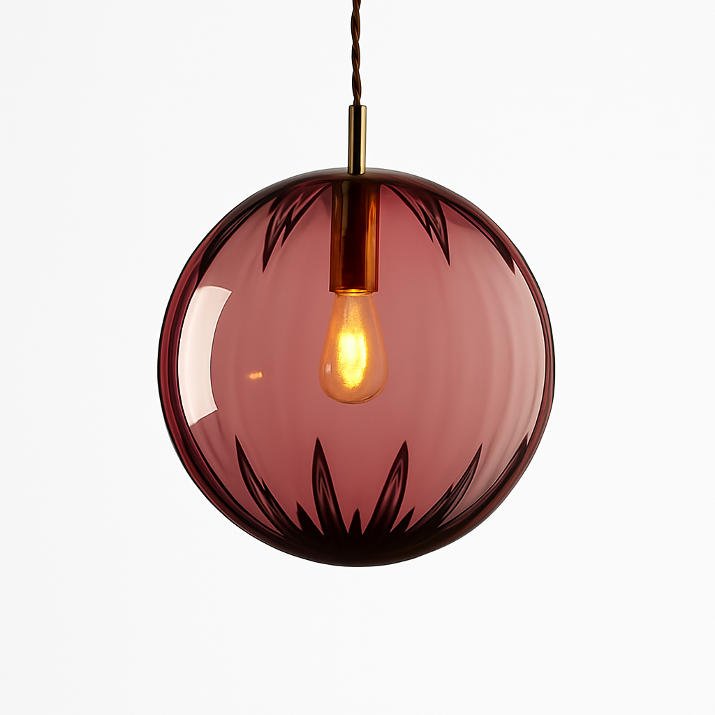 Valdory | Moderne Getinte Glazen Bol Hanglamp