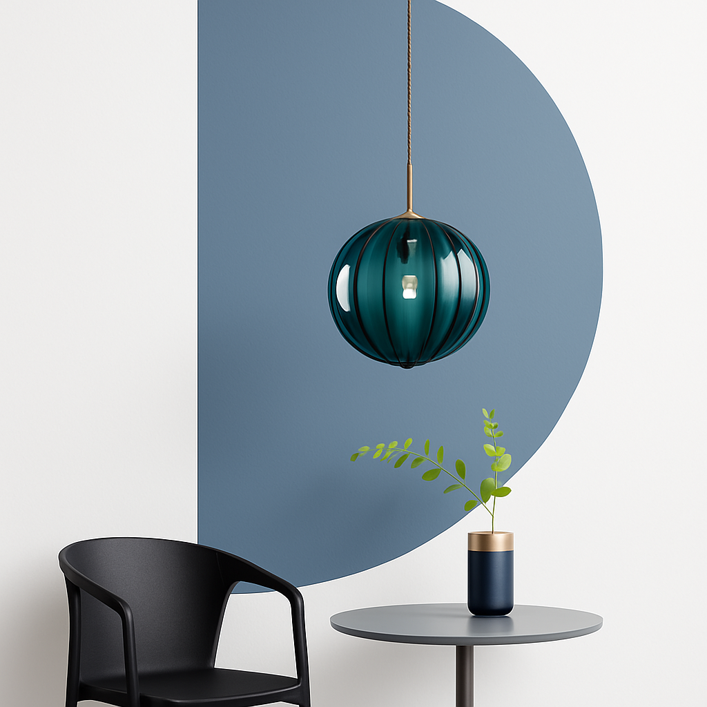 Valdory | Moderne Getinte Glazen Bol Hanglamp