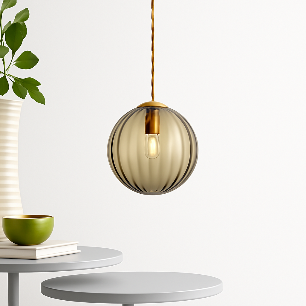 Valdory | Moderne Getinte Glazen Bol Hanglamp
