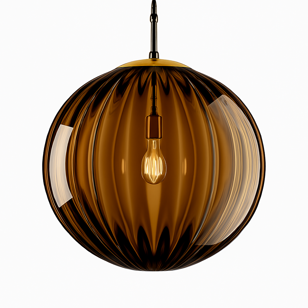Valdory | Moderne Getinte Glazen Bol Hanglamp