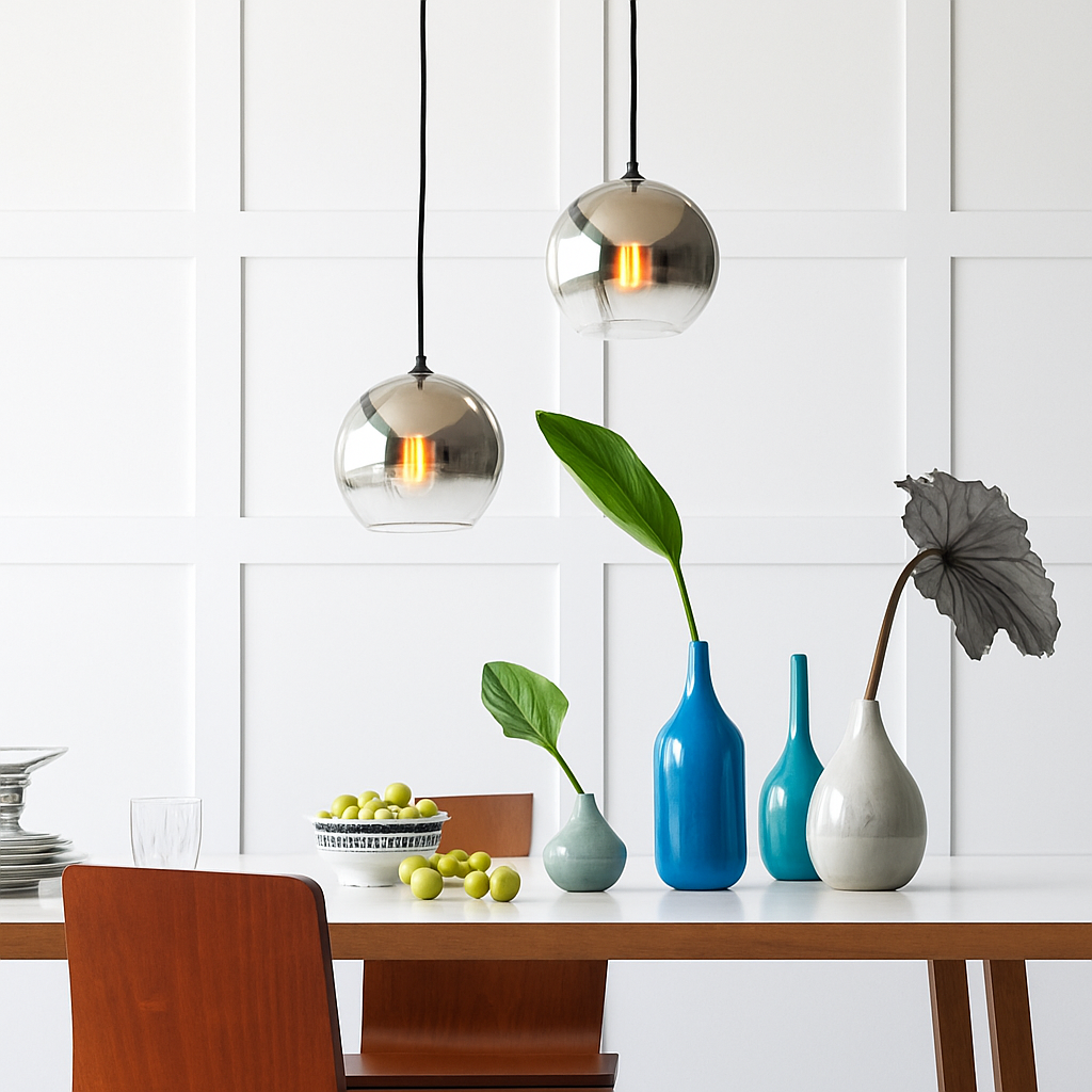 Virelio | Moderne Glazen Bol Sfeer Hanglamp Plafondlamp
