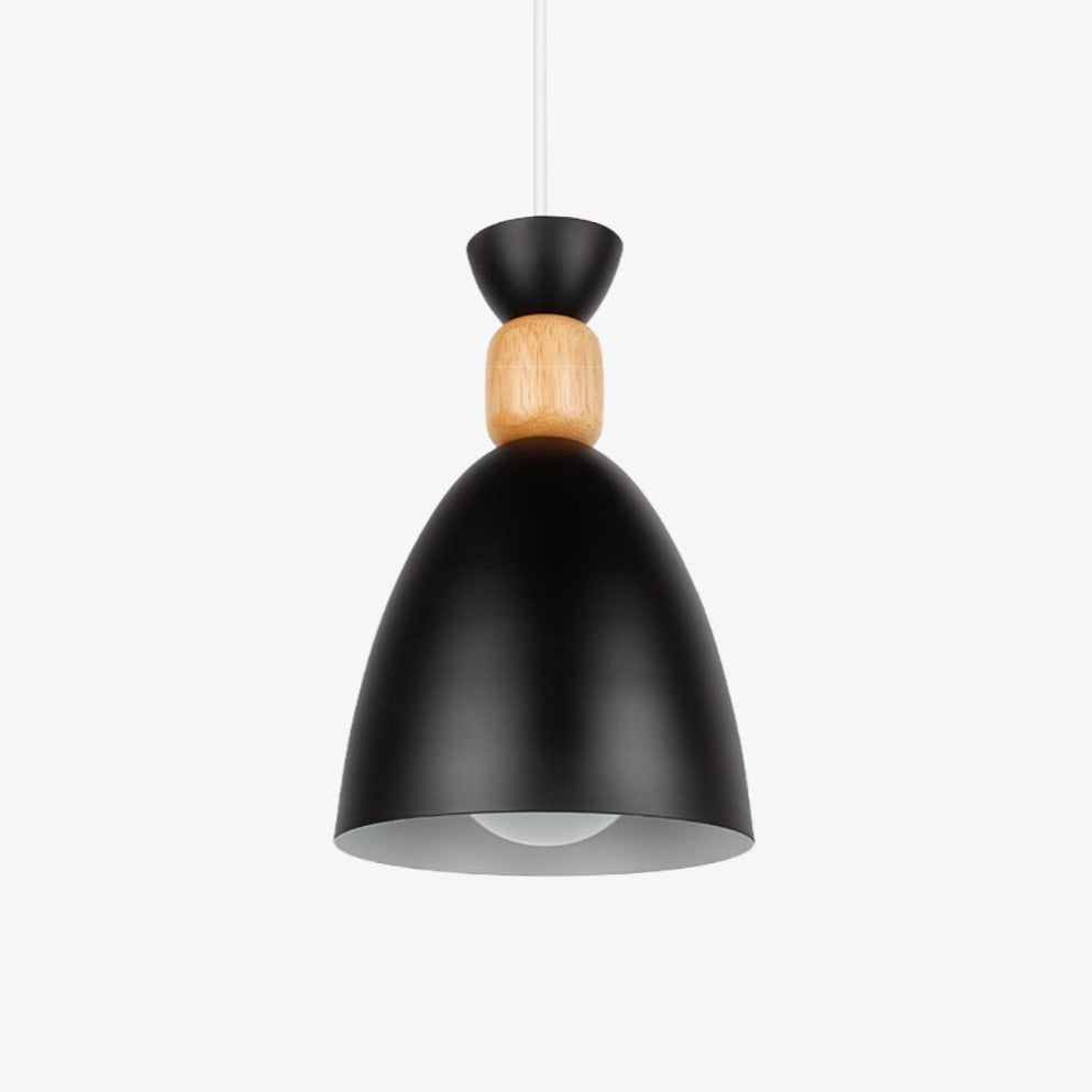Rhyostel | Noordse Toegelopende Hout- en Metalen Hanglamp