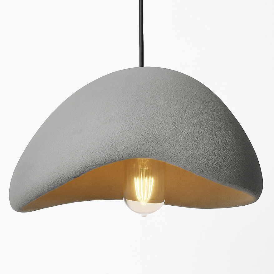 Vedrixle | Moderne Sculpturale Minimalistische Gebogen Polymeer Hanglamp