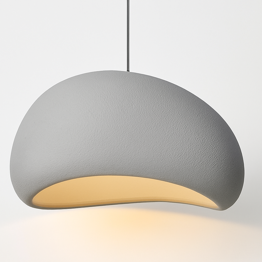 Vedrixle | Moderne Sculpturale Minimalistische Gebogen Polymeer Hanglamp