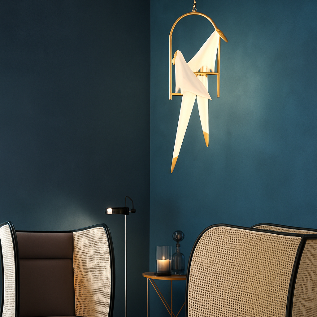 Kryntara | Boheemse Cirkelvormige Silhouet Vogel Sculptuur Hanglamp