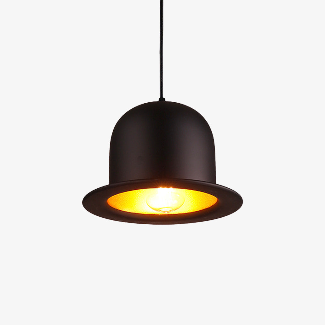 Threllis | Sculpturale Hoedvormige Hanglamp met Brede Rand