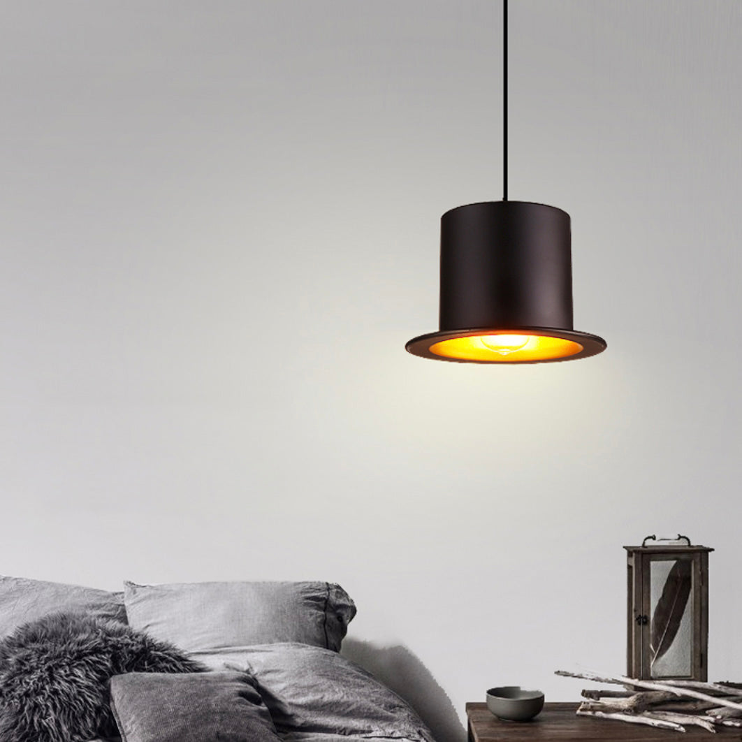 Threllis | Sculpturale Hoedvormige Hanglamp met Brede Rand