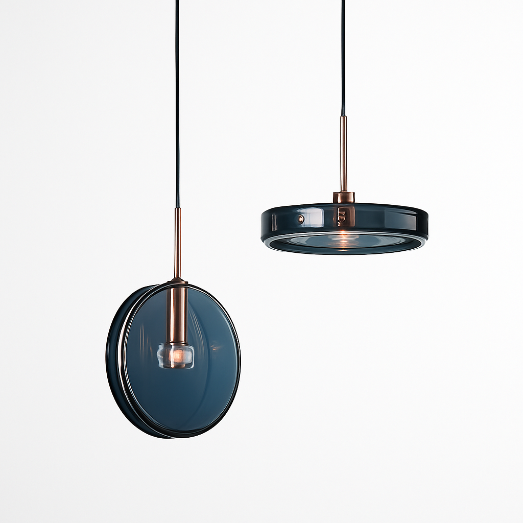Quenoriz | Noordse Sferische Beschilderde Glazen Hanglamp