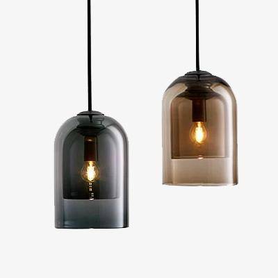 Kendervon | Buisvormige Getinte Glazen Architectonische Hanglamp