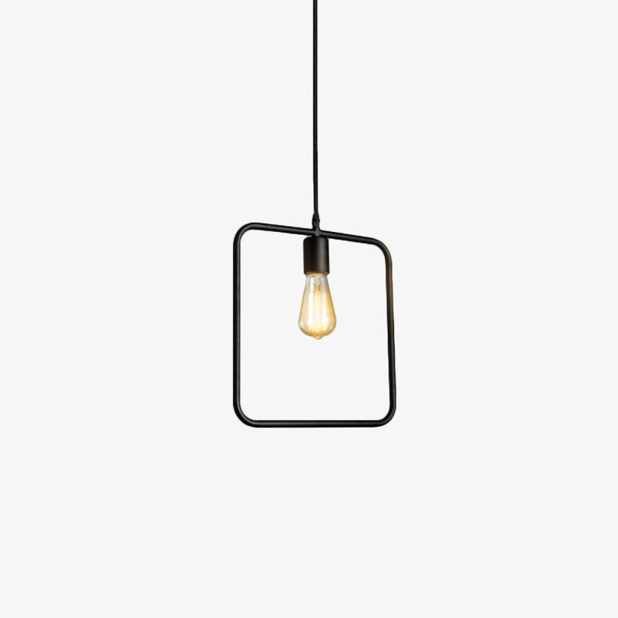 Kenjovik | Geometrische Draadframe Silhouet Stalen Hanglamp