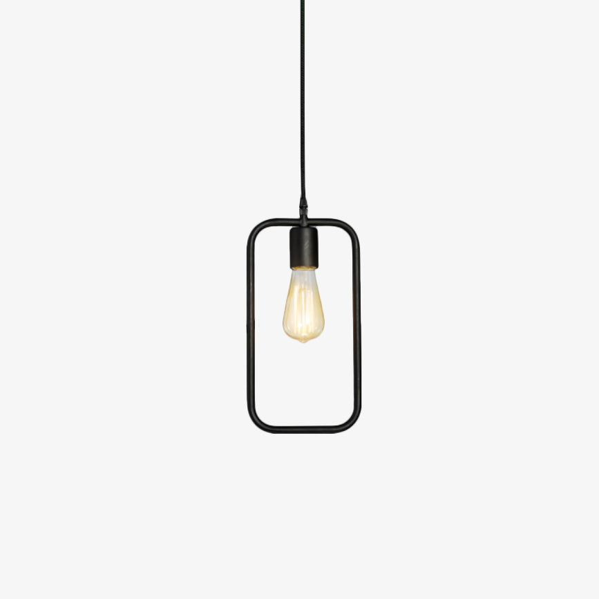 Kenjovik | Geometrische Draadframe Silhouet Stalen Hanglamp