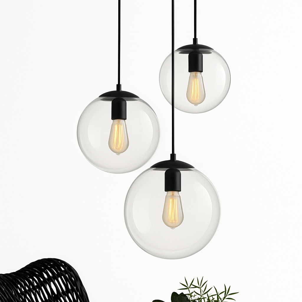 Veliyana | Minimalistische Orb Glas Hemelse Hanglamp
