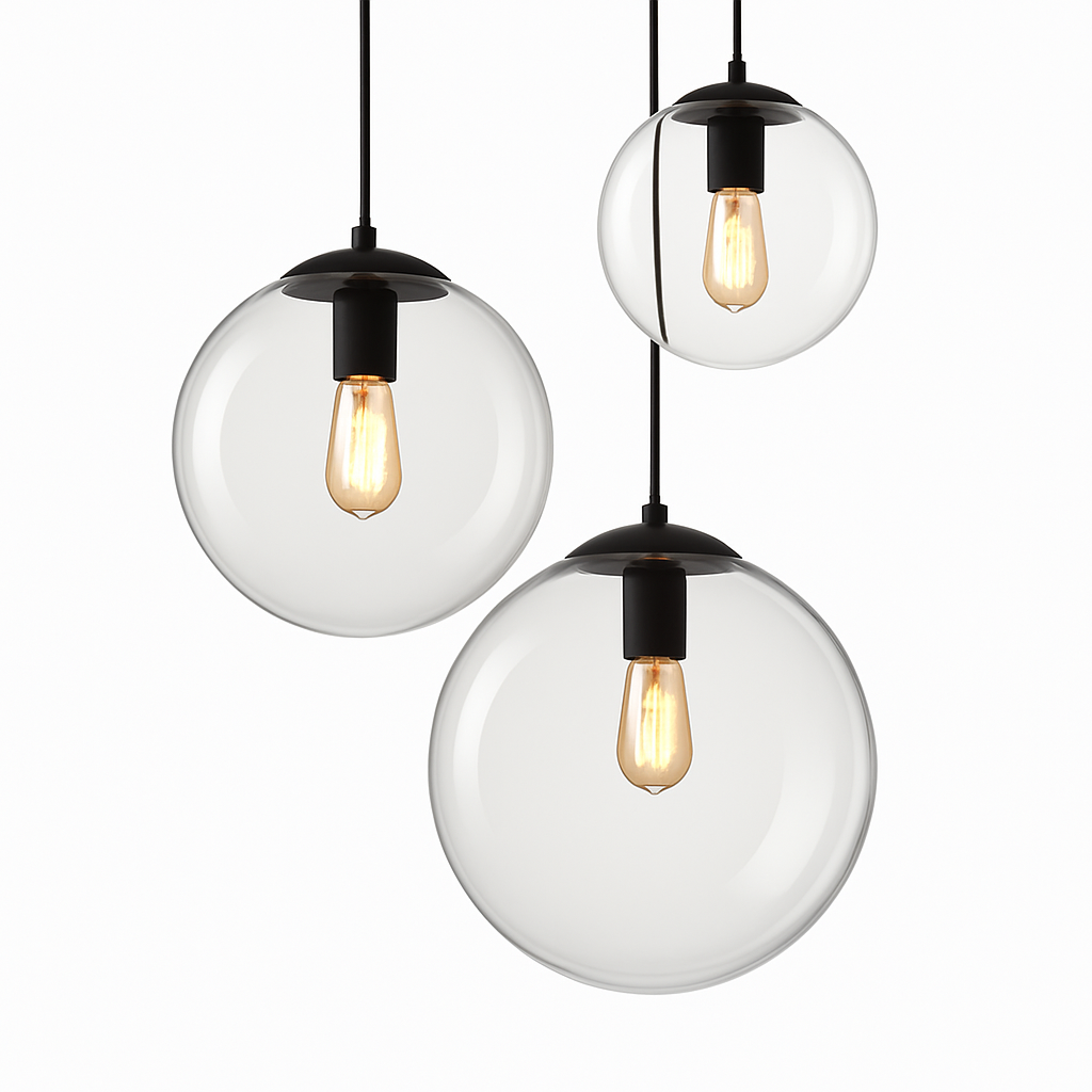 Veliyana | Minimalistische Orb Glas Hemelse Hanglamp