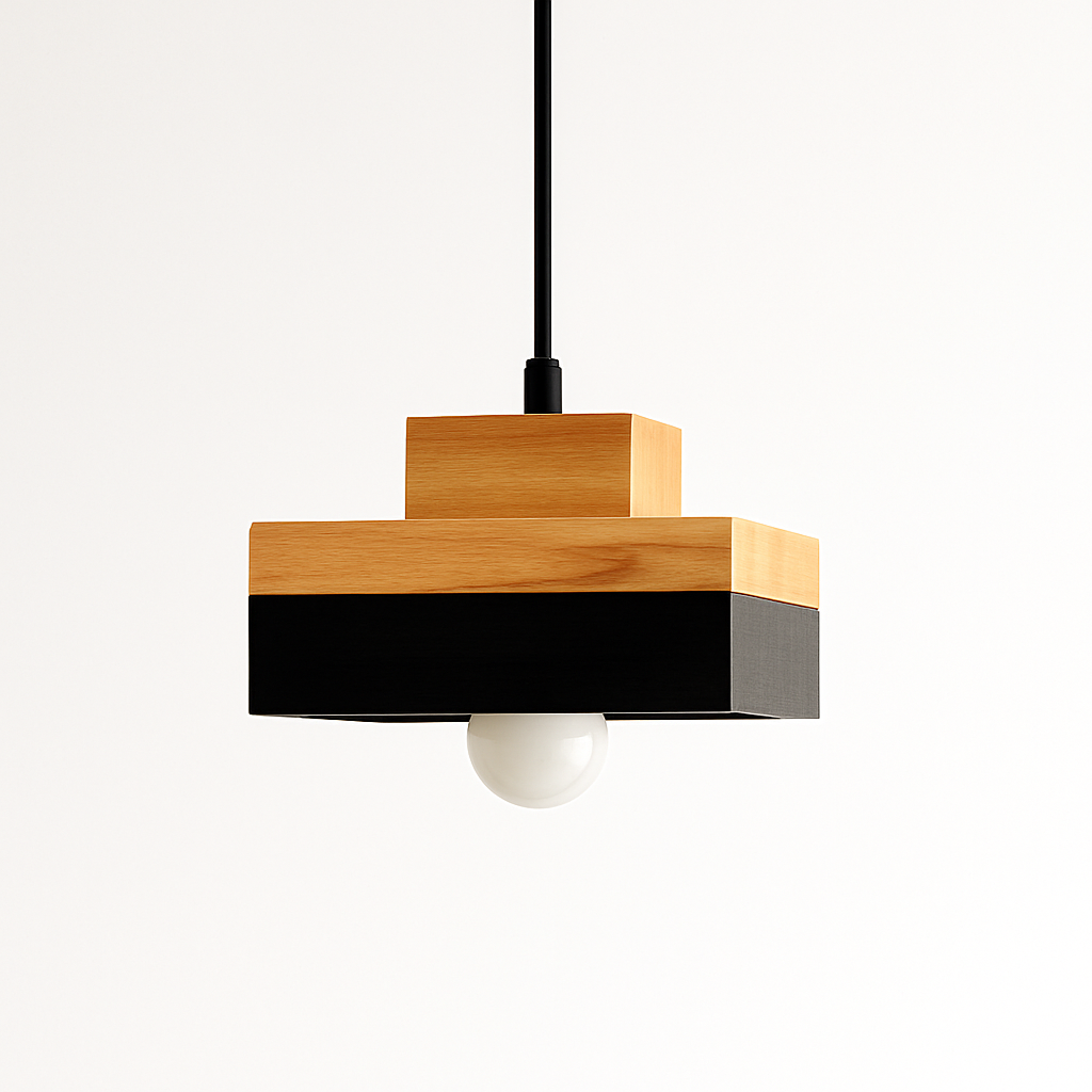 Valdorina | Noordse minimalistische geometrische houten hanglamp