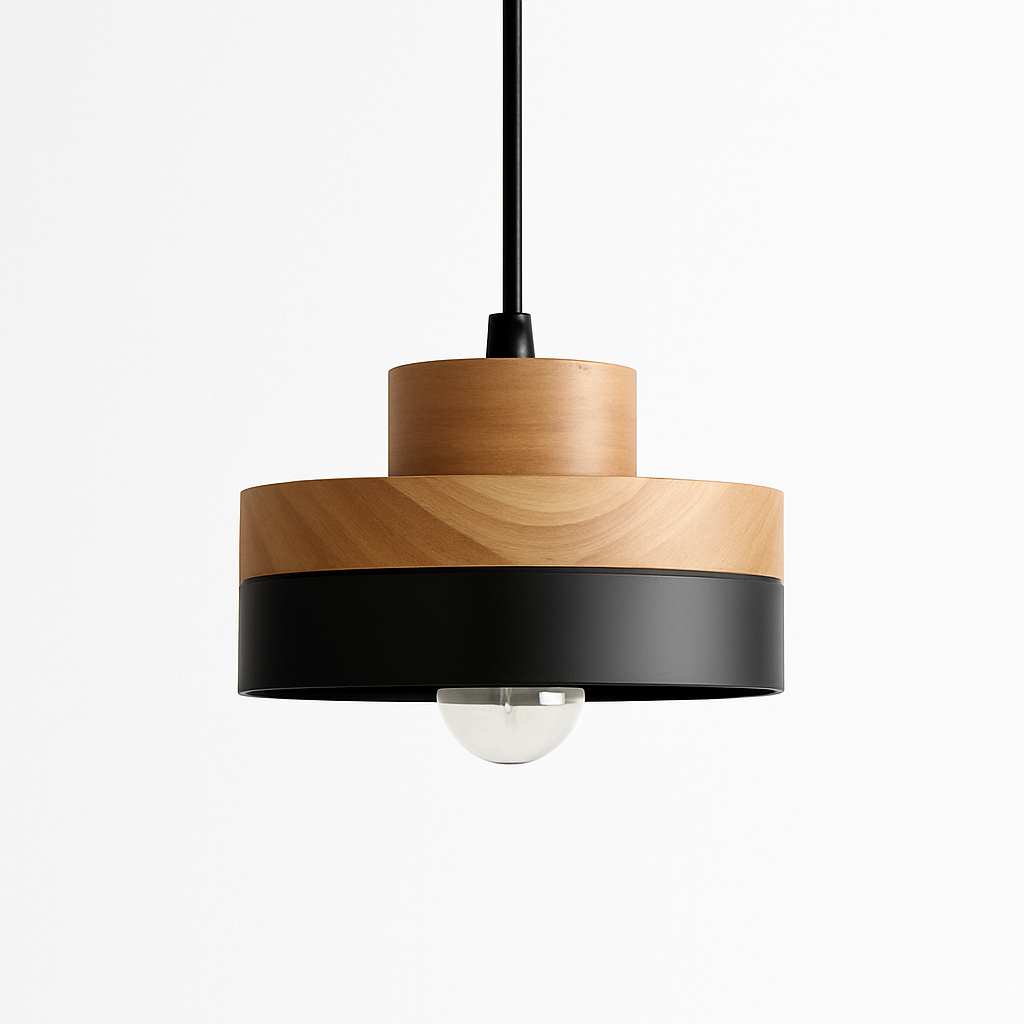 Valdorina | Noordse minimalistische geometrische houten hanglamp