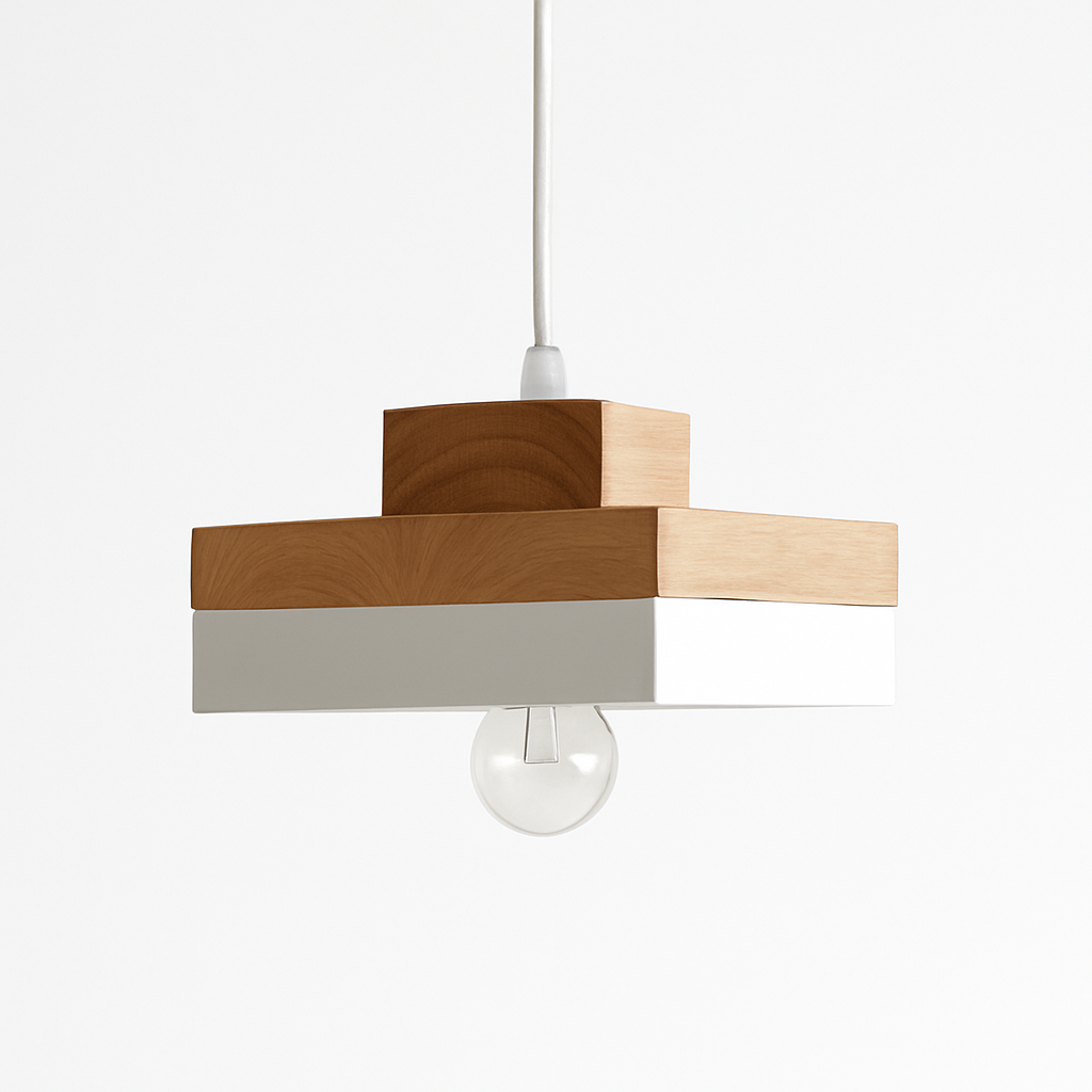 Valdorina | Noordse minimalistische geometrische houten hanglamp