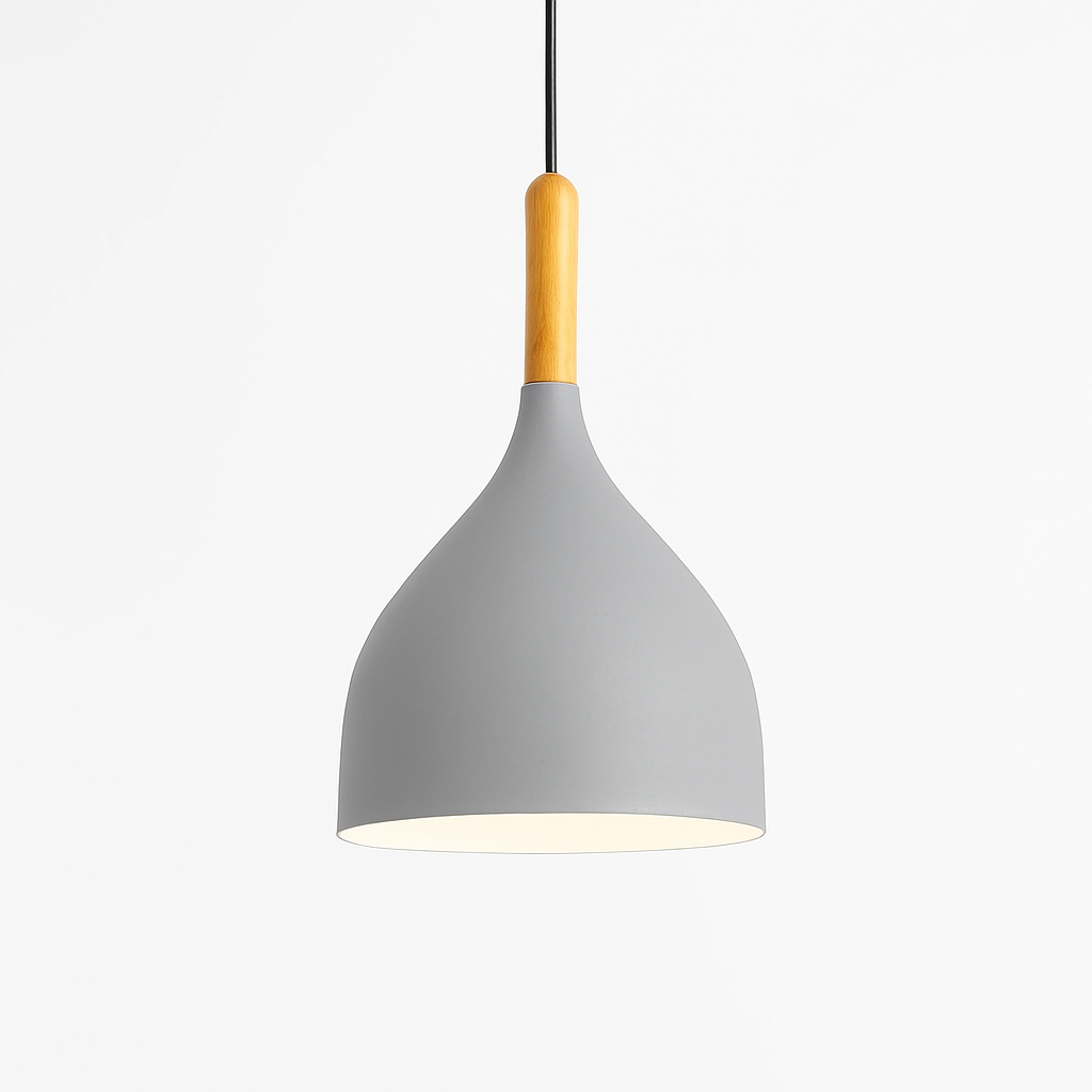 Velrion | Noordse Metalen en Houten LED Hanglamp Plafondlamp