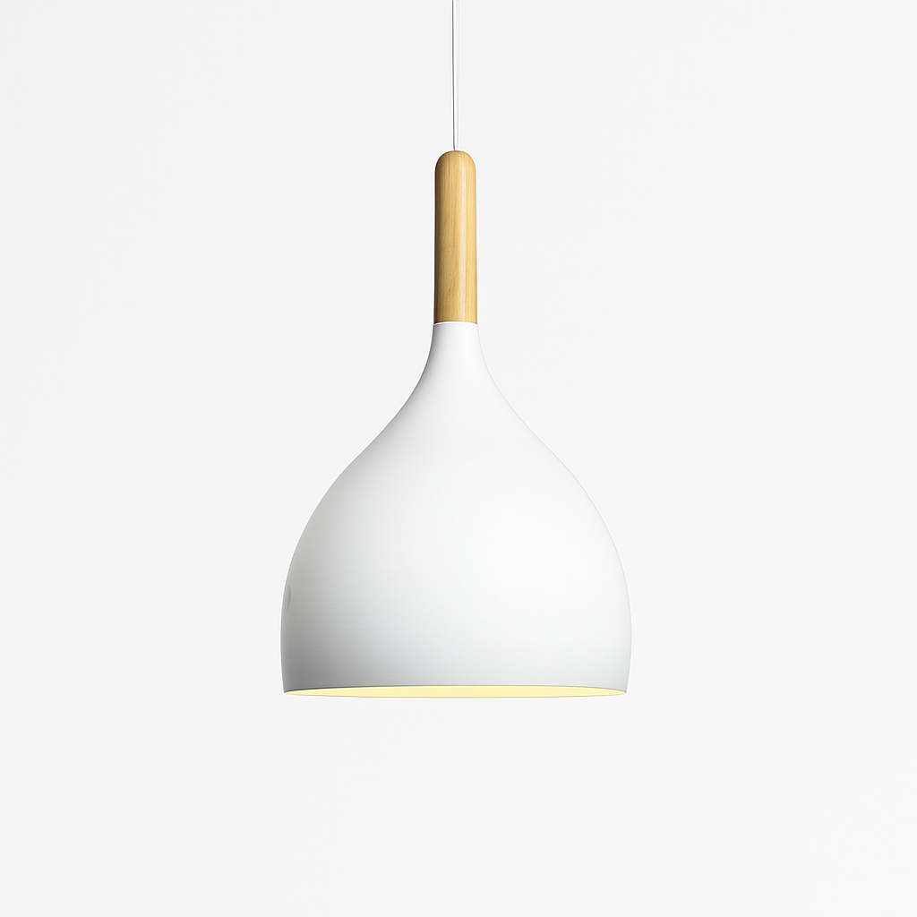 Velrion | Noordse Metalen en Houten LED Hanglamp Plafondlamp
