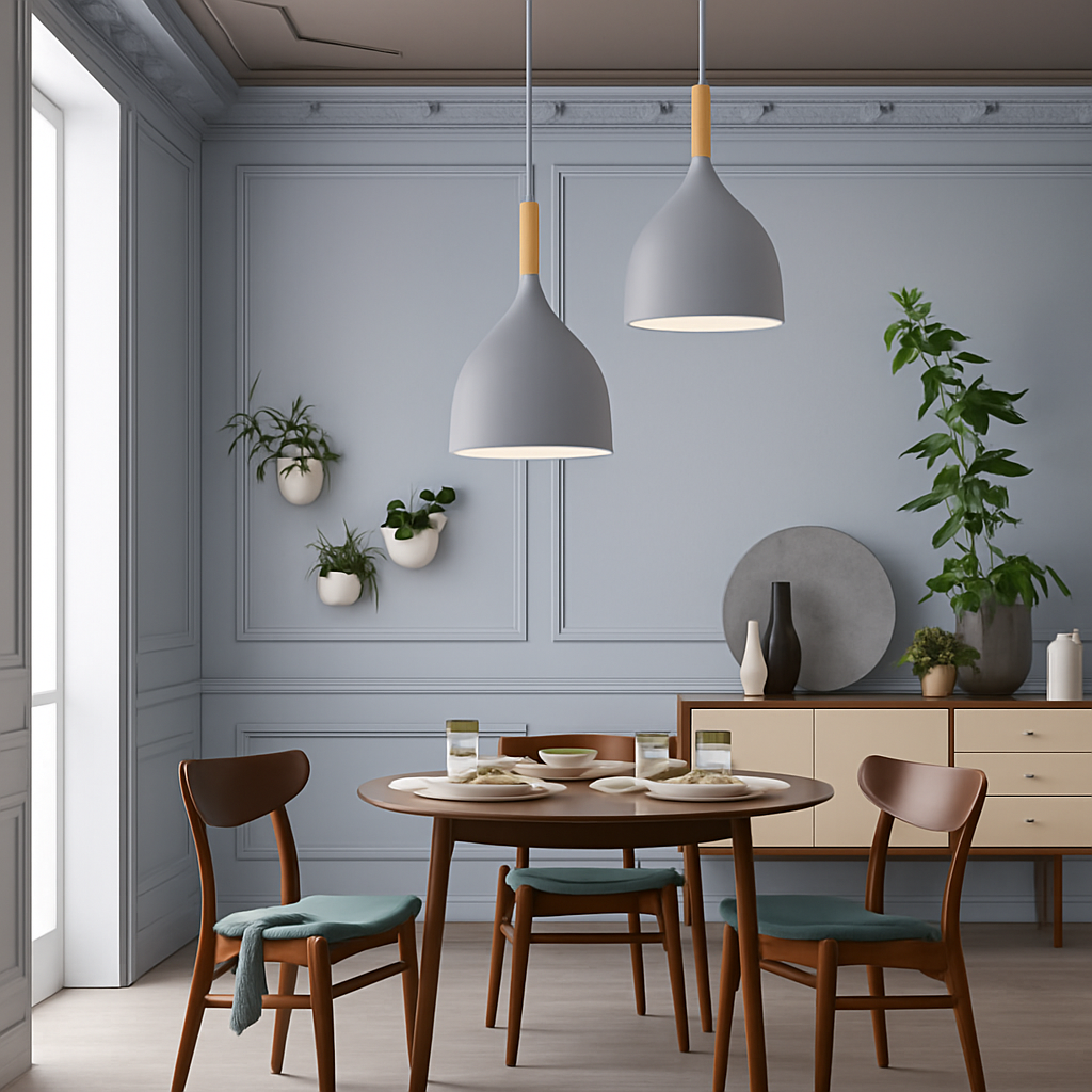 Velrion | Noordse Metalen en Houten LED Hanglamp Plafondlamp
