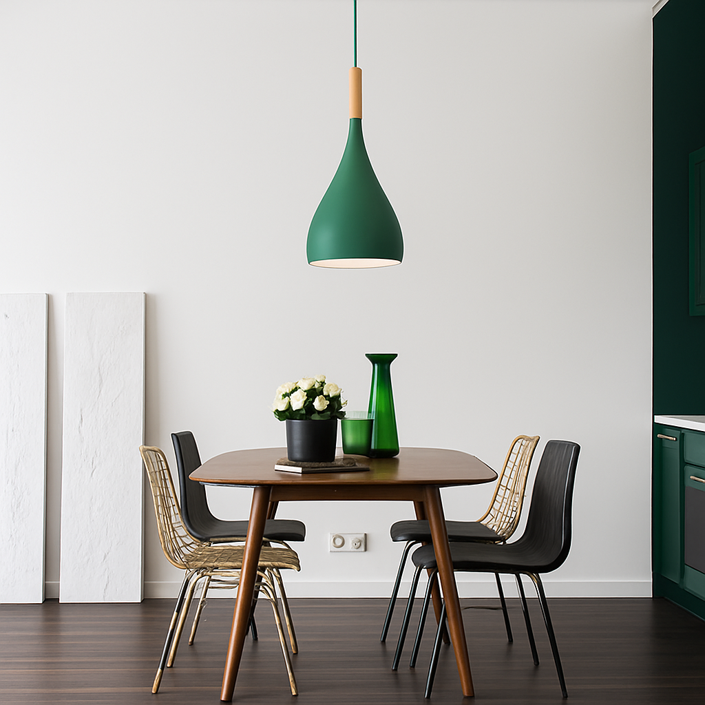 Velrion | Noordse Metalen en Houten LED Hanglamp Plafondlamp