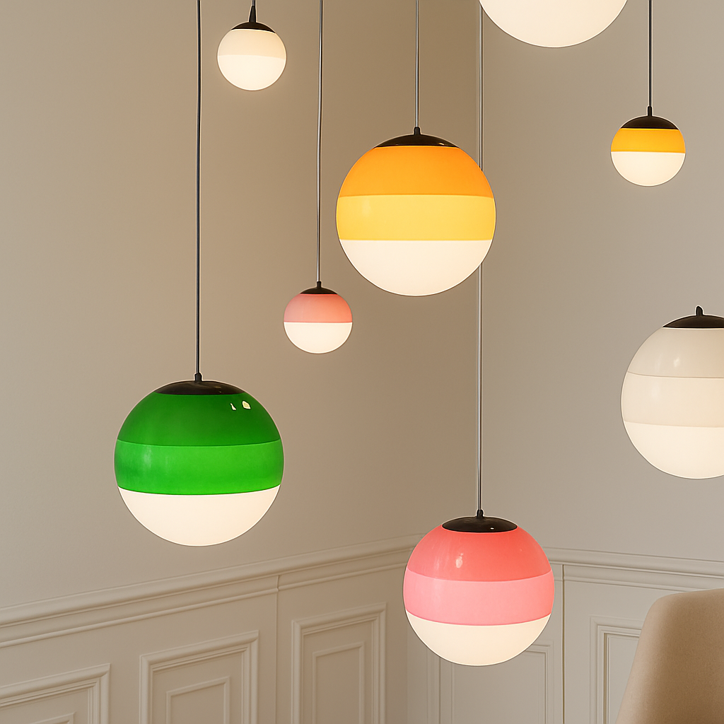 Vantoluxe | Artistieke orbis gradient glazen hanglamp