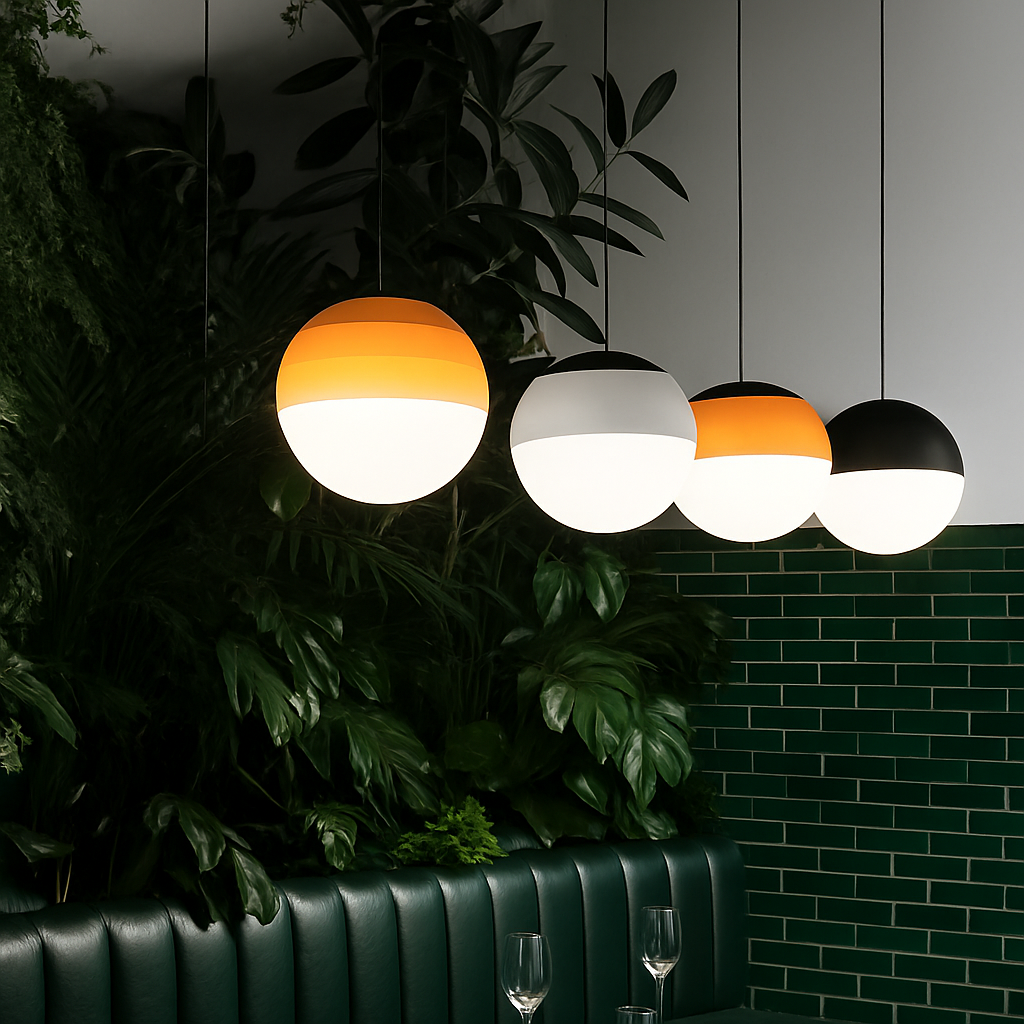 Vantoluxe | Artistieke orbis gradient glazen hanglamp