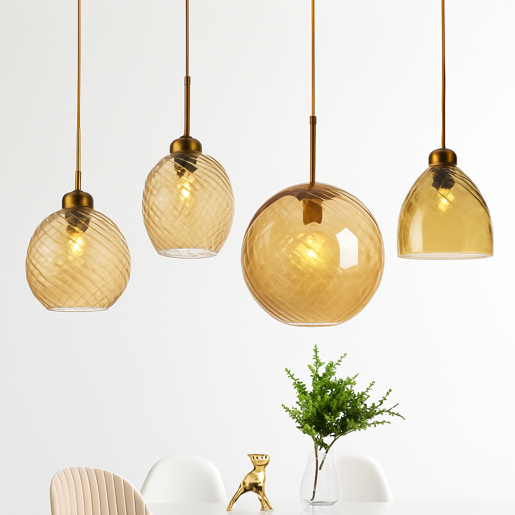 Vaelisore | Watergolf Gestructureerde Glazen Hanglamp