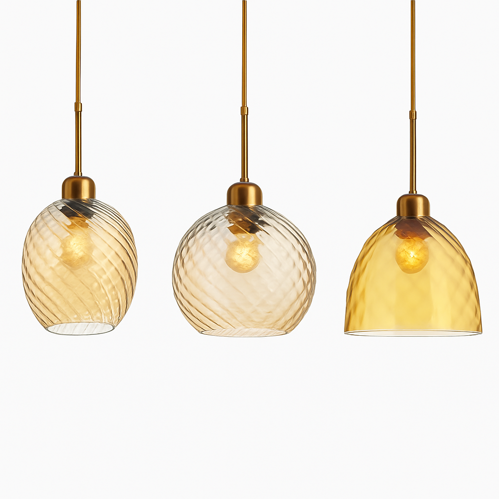 Vaelisore | Watergolf Gestructureerde Glazen Hanglamp