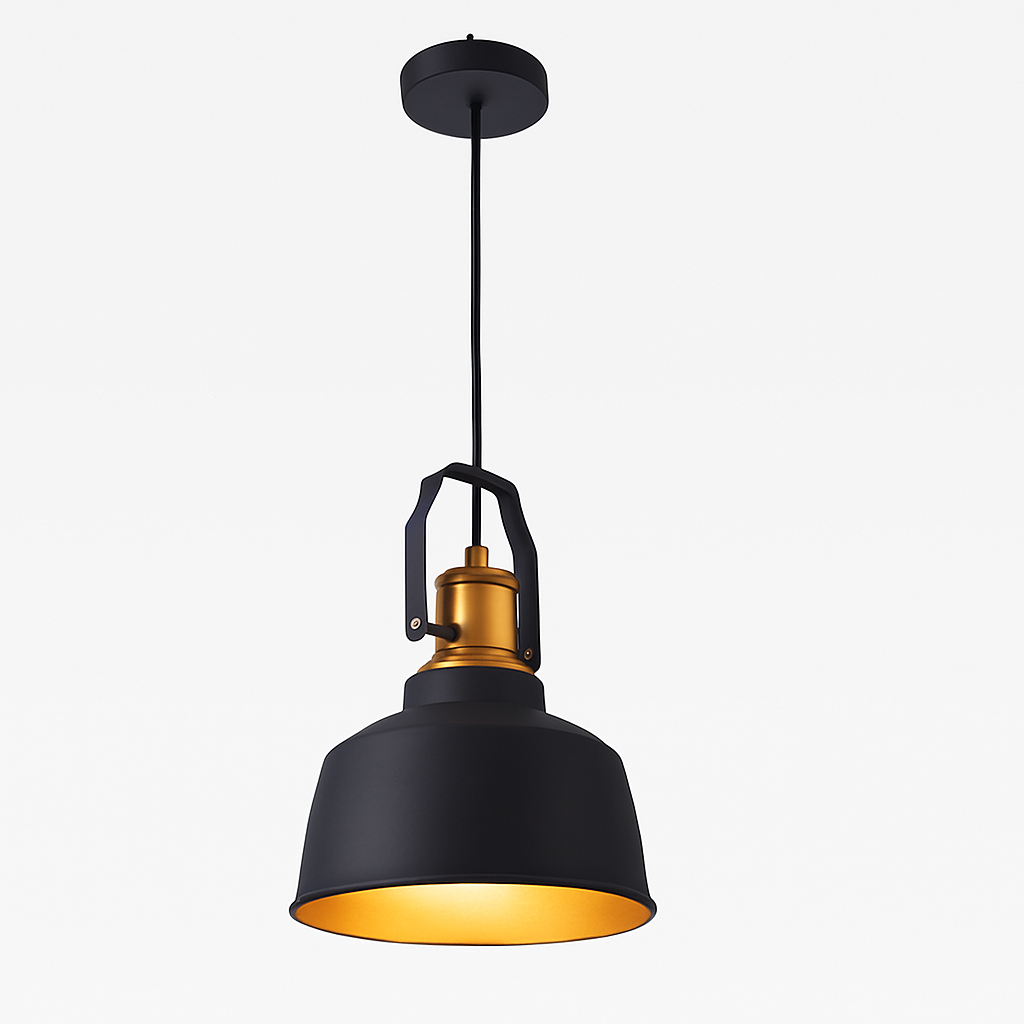 Ethromber | Rustieke Industriële Koepel Metalen Kegel Hanglamp