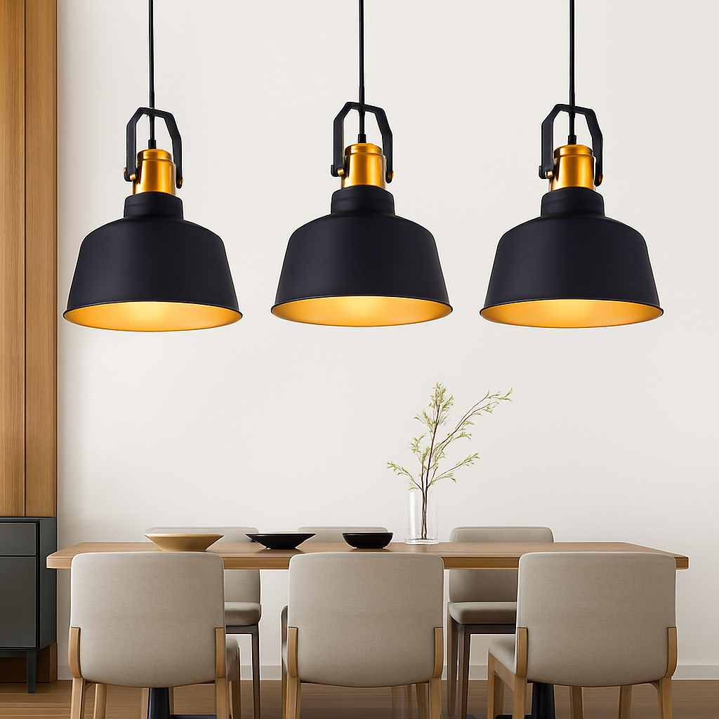 Ethromber | Rustieke Industriële Koepel Metalen Kegel Hanglamp