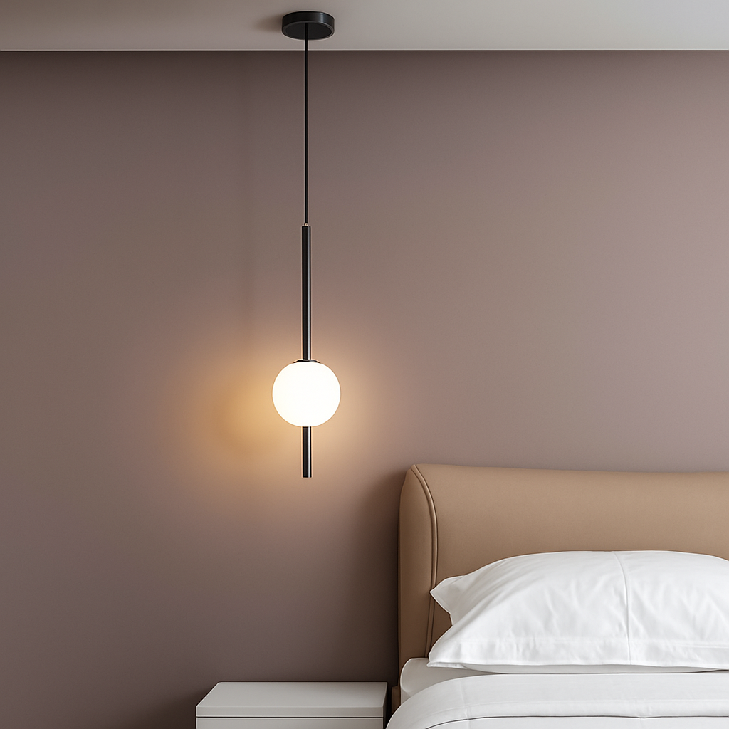 Quintara | Minimalistische Verticale Buis Globe Vorm Hanglamp