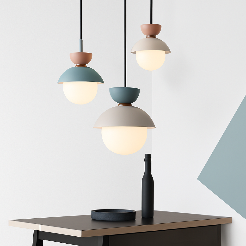 Velsatori | Noordse cirkelvormige matte bol hanglamp