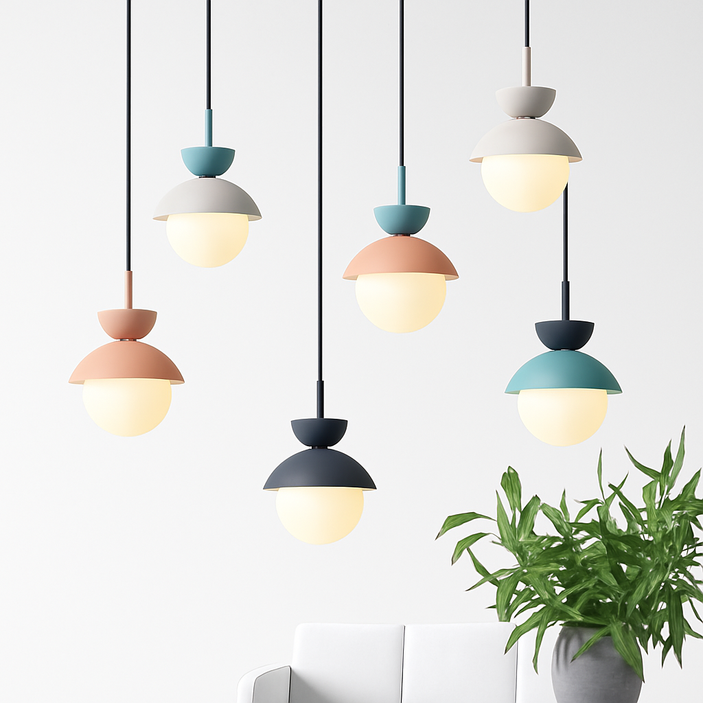 Velsatori | Noordse cirkelvormige matte bol hanglamp