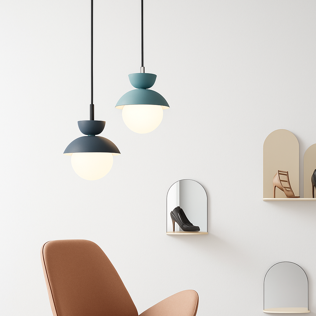 Velsatori | Noordse cirkelvormige matte bol hanglamp