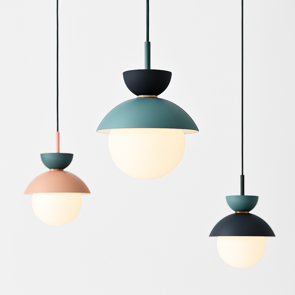Velsatori | Noordse cirkelvormige matte bol hanglamp
