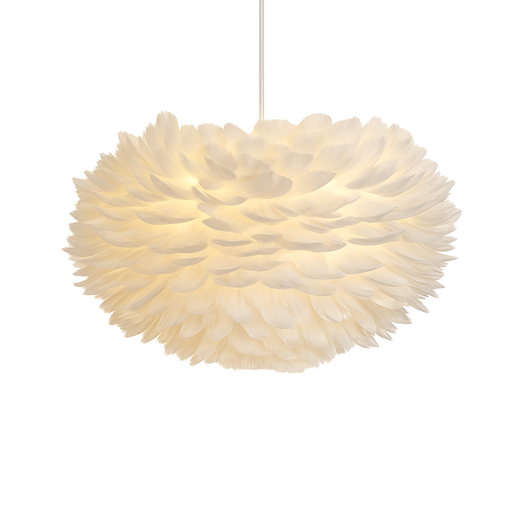 Zenthori | Boheemse Silhouet Zachte Pluim Gevederde Noordse Hanglamp